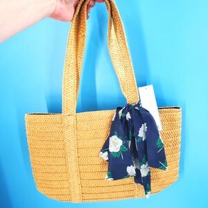 Draper James NWT straw handbag